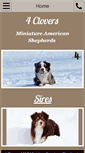 Mobile Screenshot of 4cloversaussies.com